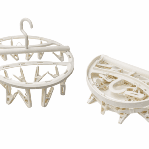 Porte-linge pliable avec pinces