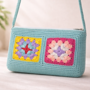 Pastel Square Crochet Bag