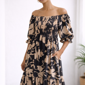 Robe Chic Off-Shoulder
