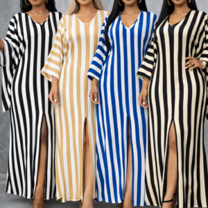 Stripe Glam Maxi Dress