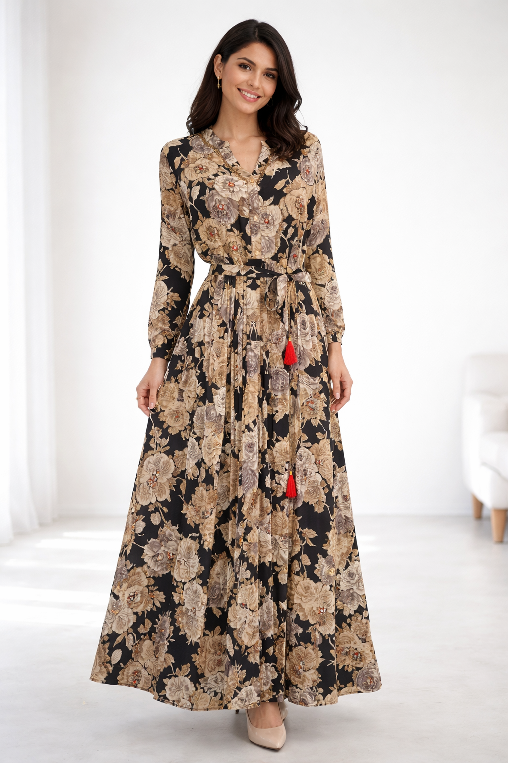 Robe Longue Floral Chic