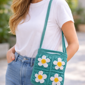 Daisy Bloom Crochet Bag