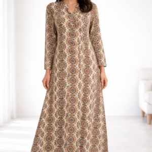 Robe Longue Motif Élégance