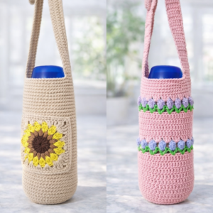 Handmade Crochet Bottle Bag