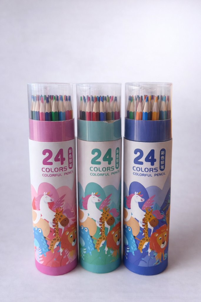 Boîte Crayon Couleur Premium – 24 Couleurs